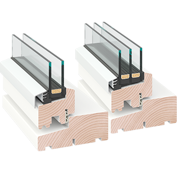 3-lags glas 