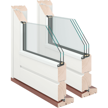 3-lags glas 